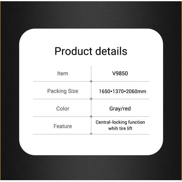 Roadbuck Central-Locking Tire Changer V9850 for Efficient Wheel Service