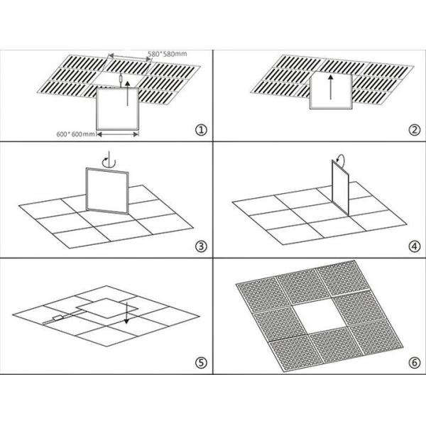 4000LM 40W LED Light Flat Panel , 4000K Bright White Surface Mount Office Light