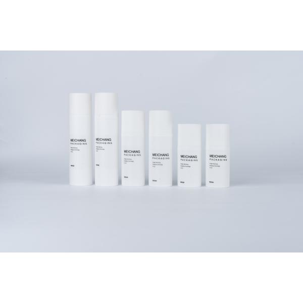 MEI CHANG 15ML 30ML 50ML Cylinder Round Airless Lotion Pump Bottle for Cosmetic Packaging