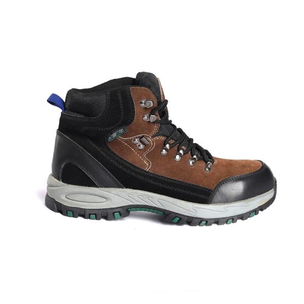 Men'S Frosted Cowhide Steel Toe Steel Sole Heavy Industrial Safety Shoes Anti Smash