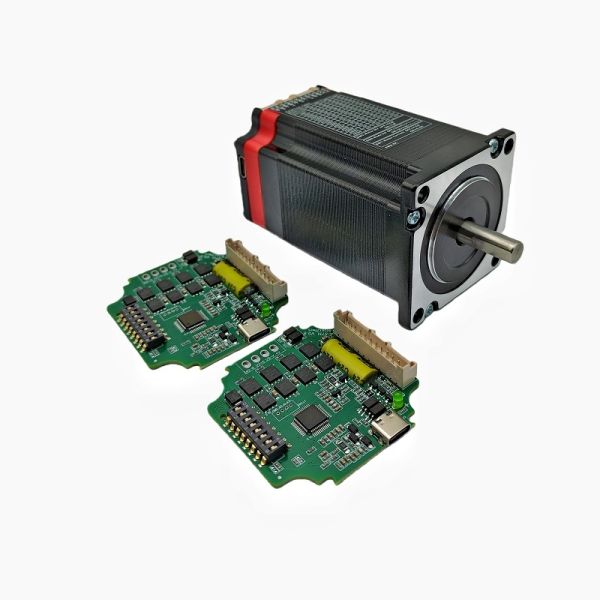 Integrated 57-76mm NEMA 23 Closed-Loop Stepper Motor System with 2.2Nm Holding Torque and High Precision Control