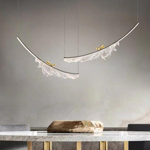 Gold Bird Led Pendant Light Fixtures Suspended Pendant Lamp