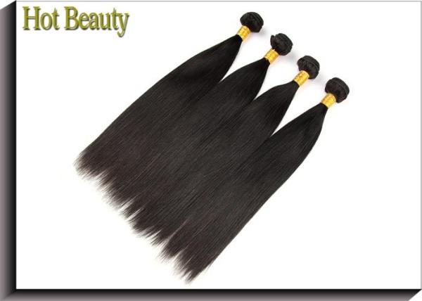 Silk Straight Natural Virgin Brazilian Hair , Unprocessed Human Hair 10-32 in Stock