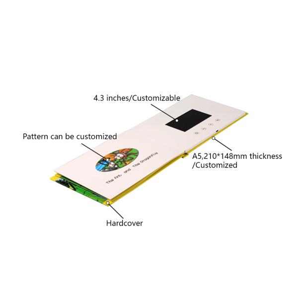 Карта брошюры видео печатания Letterpress, видео- поздравительная открытка 128MB-16GB