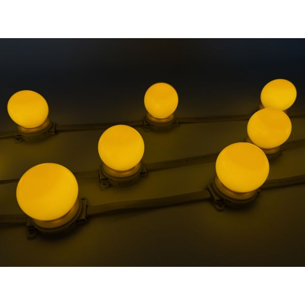 40mm RGB Full Color 24V IP67 PC LED Point Light Outdoor Building Facade Landscape Garden Decoration