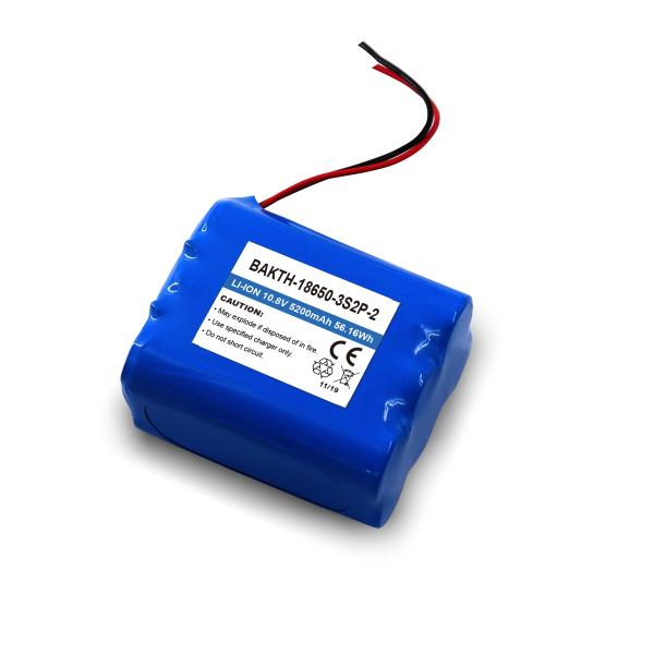 Customized Factory Price Electronic 10.8V 5200mah 18650 Battery Pack Storage Lithium Ion Batteries