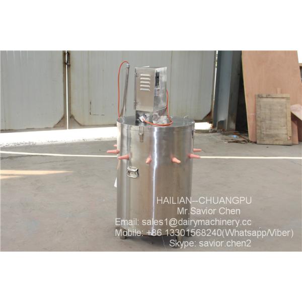 200L alimentador eléctrico de leche de vaca juvenil con 15 chupadores de pezón de goma