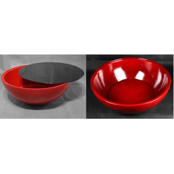 Novel Modern Half Ball Shape Round Bowl Fiberglass Tea Coffe Table