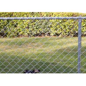 11 Gauge Temporary PVC Coated Chain Link Fence For Construction