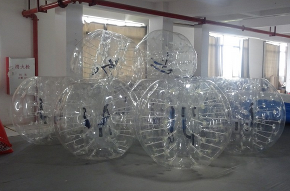Leisure Centre Inflatable Zorb Ball Green / Yellow Inflatable Bubble Football