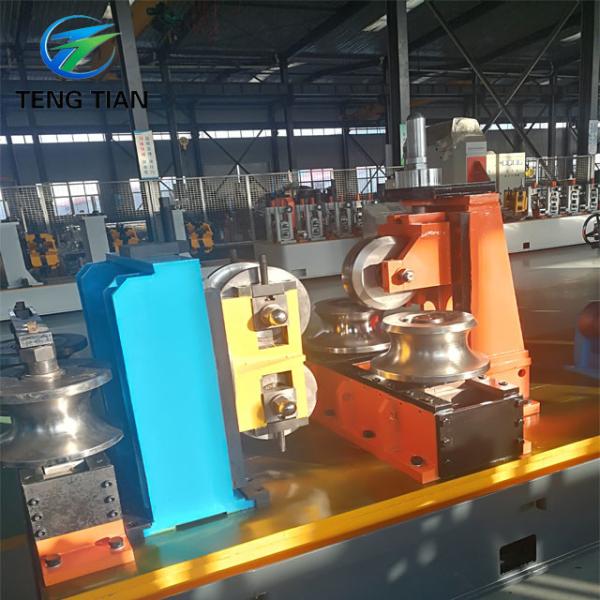140mm Tube Mill Machine 7.5kw PLC Control 100m/min Speed