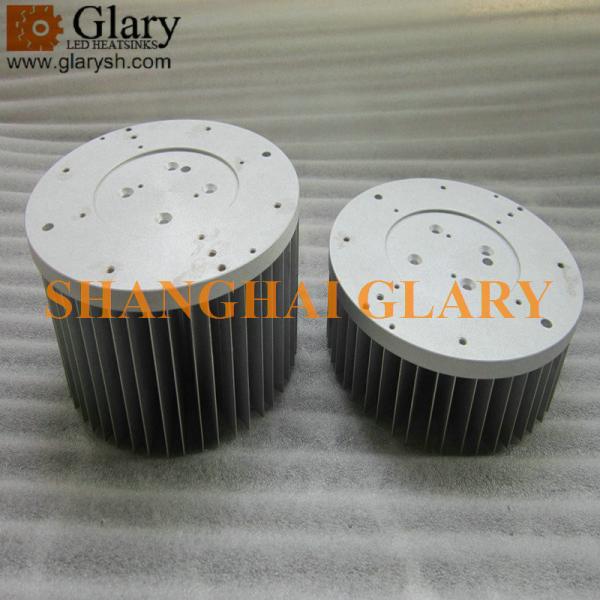 GLR-HS-2300 139mm high power extrusion led heatsink, round aluminum led cooler