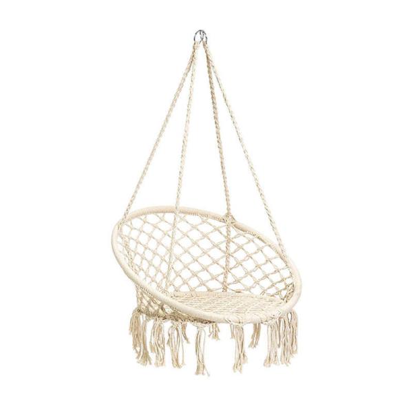 80 X 60cm Rope Outdoor Camping Hammock Macrame Swing Foldable Hammock Chair