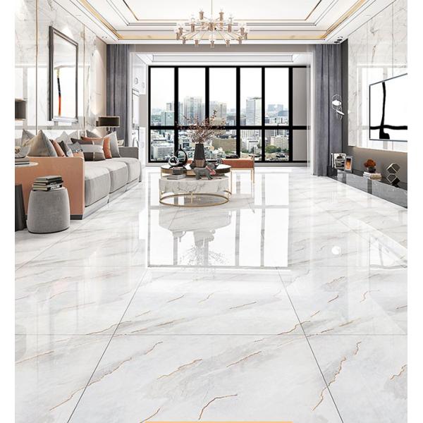 украшение застекленное фарфором Каррара CIQ плиток пола цвета золота 80x80cm SASO белым