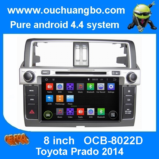 Ouchuangbo Car Radio GPS Navigation Stereo Android 4.4 System for Toyota Prado 2014 DVD Multimedia Kit OCB-8022D