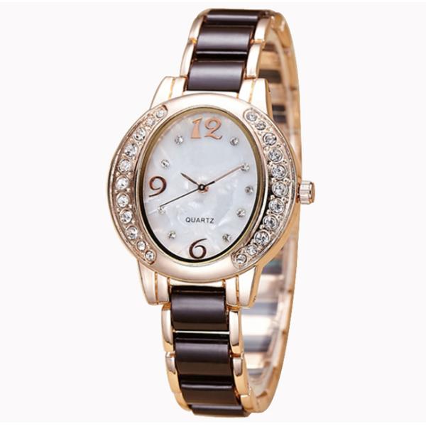 OEM fashion wrist watch with ceramic watch band, ladies' quartz watch ,Ladies Jewelry Watch