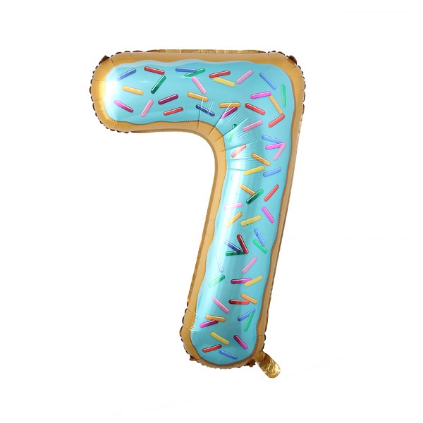 День рождения детей воздушного шара фольги партии донута воздушные шары номера фольги 32 дюймов