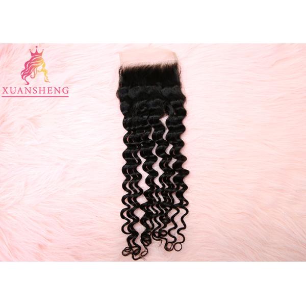 Italy 4x4 Lace Closure Full Cuticle Aligned Deep Wave 100% Virgin Human Hair