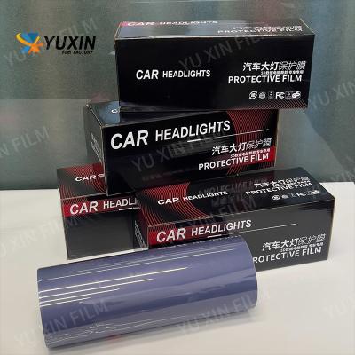 OEM Light Grey TPU Headlight Film Removable Glossy Car Light Film For Protection