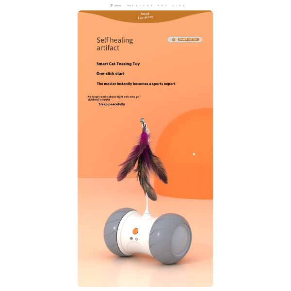 Modern Indoor Electric Automatic Roller Tumbler New Design Funny Cat Toys with Eco-Friendly Laser Interactive Self-Play Pet Toys