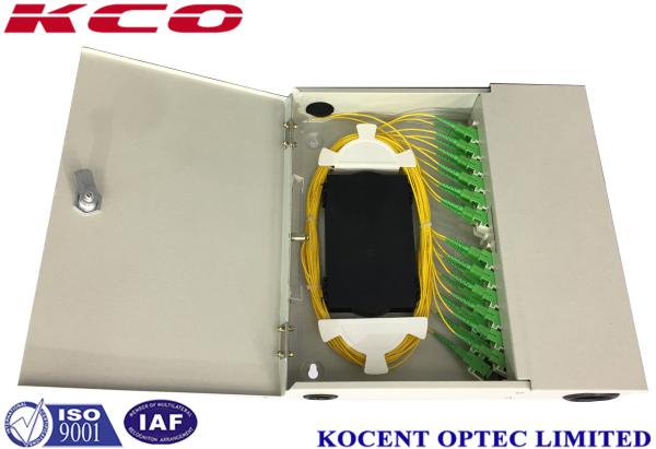 Two 2 Door Optical Fiber Distribution Box Wallmount / Polemount 48 Cores Fiber Optic Box