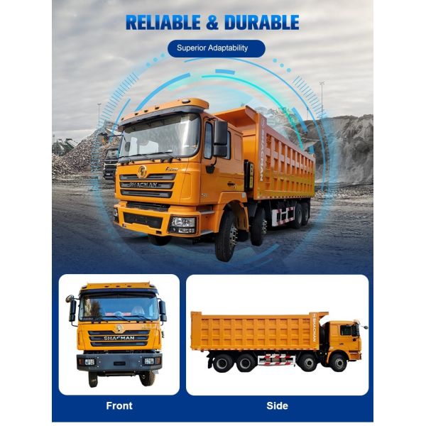 SHACMAN F3000 8X4 Remote Control Self-unloading 400HP 12 Wheels Heavy Duty Dump Tipper Trucks