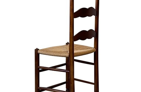 Rush Seat Traditional Ladder Back Chair  CYC-062