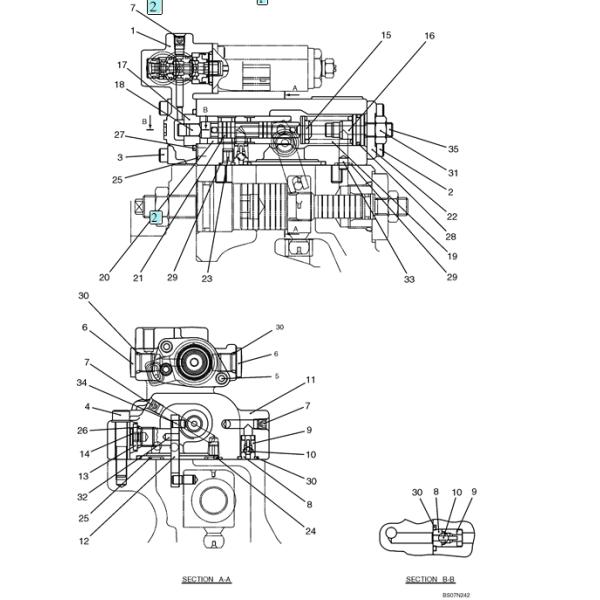 SK130-8 SK135-8 SK140-8 Hydraulic Pump Regulator YM10V01002F1 YM10V01002F2 accessories