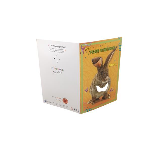 Stratification brillante de carte de voeux de musical de joyeux anniversaire d'OEM