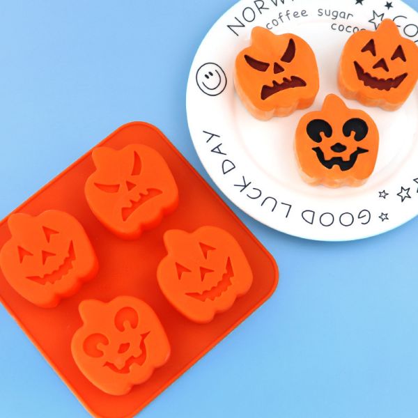 Cake Tools Type Pumpkin Shaped Silicone Cake Mold Eco-Friendly and Oven Safe Halloween Themed DIY Baking Tool Bestseller