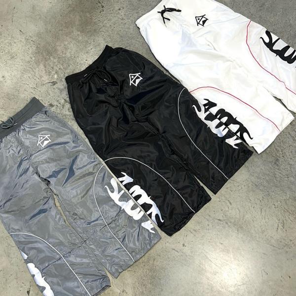 Full Length Cropped Zip Tracksuit Stacked Flare Baggy Sweatpants 2 Piece Tracksuits