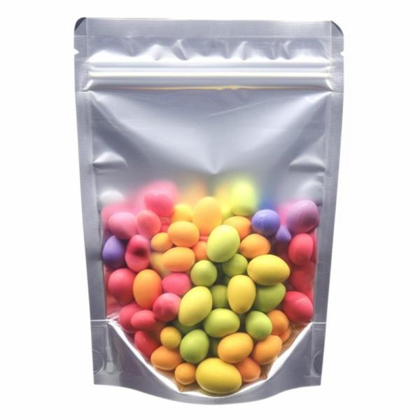 Bolsas de sellado octogonales engrosadas para embalaje de accesorios electrónicos con ventanas transparentes y cremallera de sellado a prueba de polvo.