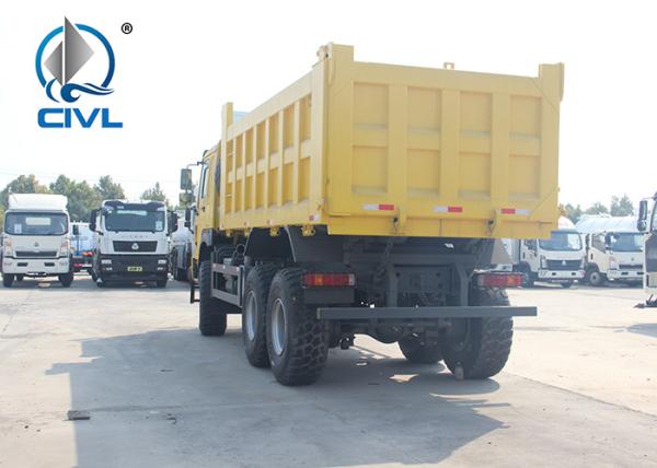 EuroII A7 371 HP  Dump Truck , 10 Wheels Sinotruk Dump Truck LHD 50 Tons tipper truck color option