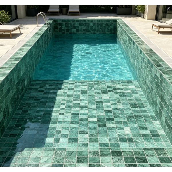 Green color Glaze Art Kitchen Ceramic Floor Tile Backsplash Ceramic Mosaic Tile