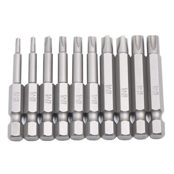 CE Durable Y Shaped Screwdriver Bit , Silver Y Shaped Screw Head Y3 Y4 Y5 Y6 Y8