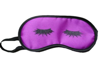 Purple Practical Airplane Sleep Blindfold Eye Mask Customized On Design / Color