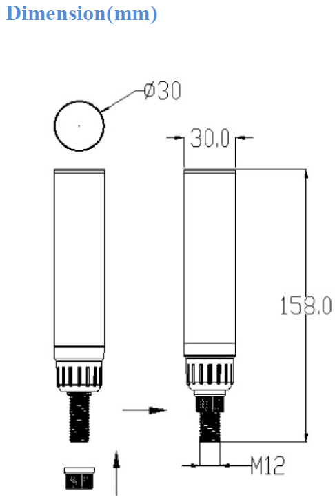 Mini 30mm LED Signal Tower Light Plastic Lamp Body DC12 24V CNC Machine Equipment Indicator Lights