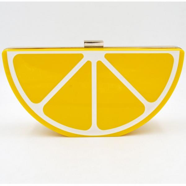 Lemon fruit watermelon creative fashion acrylic shoulder bag