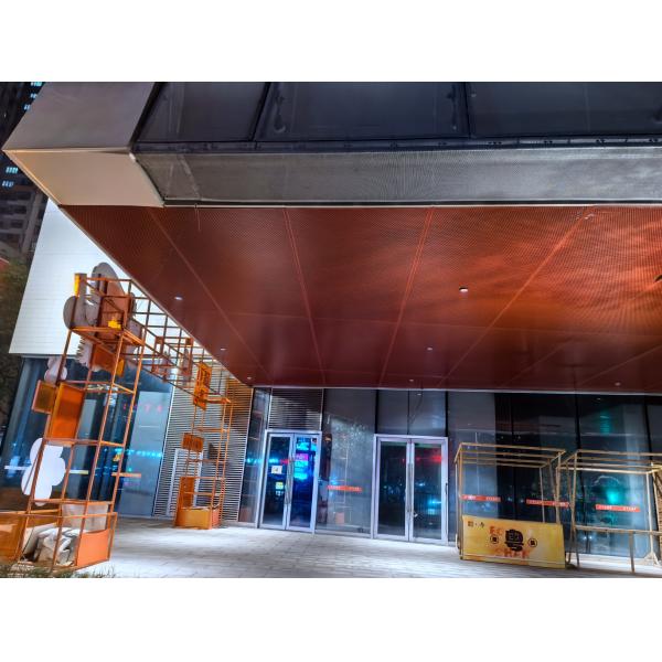 3mm Hole Ceiling Tiles PVDF Solid Powder Coating Aluminum Perforated Acoustic Panels