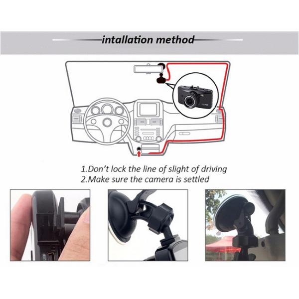 Motion Detection Car Camera Driving Video Recorder , Car Wind Screen Camera Recorder