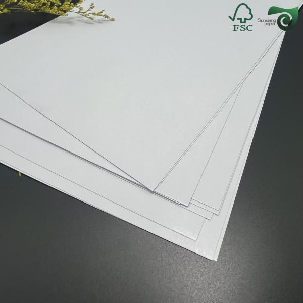 FSC 110lb  300gsm Cover Cardstock White Glossy Printable Paper For Playing Cards
