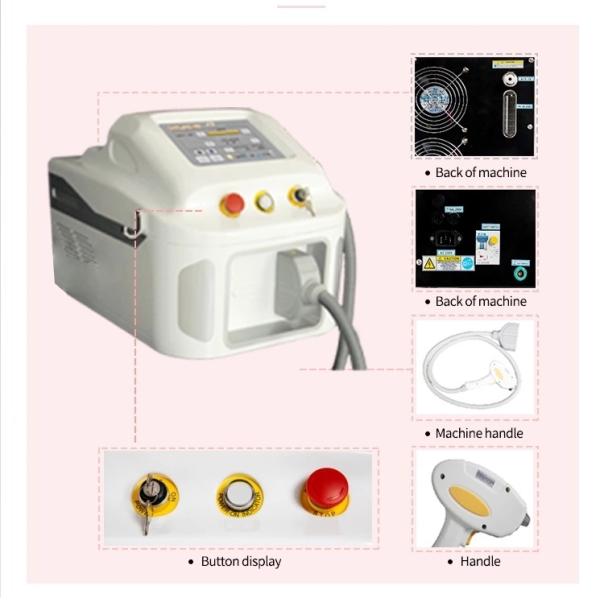 NO Q-Switch 808nm Diode Laser Hair Removal Machine for Medical Aesthetic Treatment