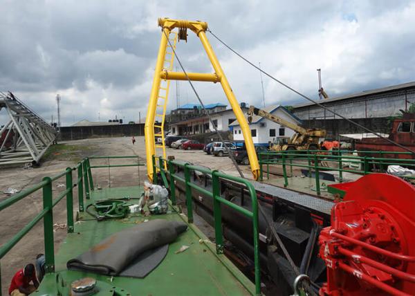 Draga profissional da sução do cortador, gerador diesel resistente do barco da draga do rio