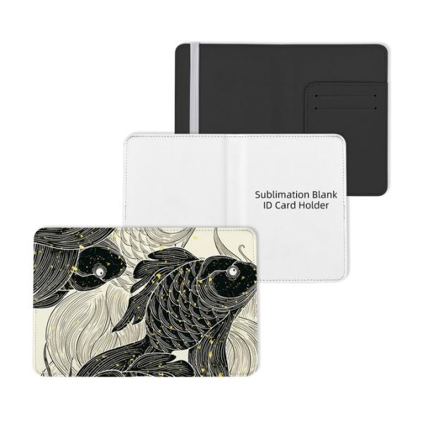 Custom Full Image Printing Colorful Sublimation Blank Leather Passport Cover And ID Card Holder