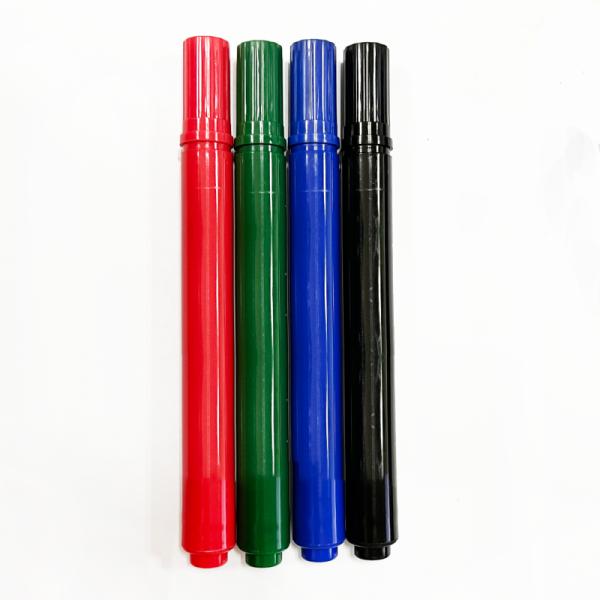 Manufacturer 4PCS Office Classic Dry Easy Marker Pen Set Bullet Tip Permanent Marker