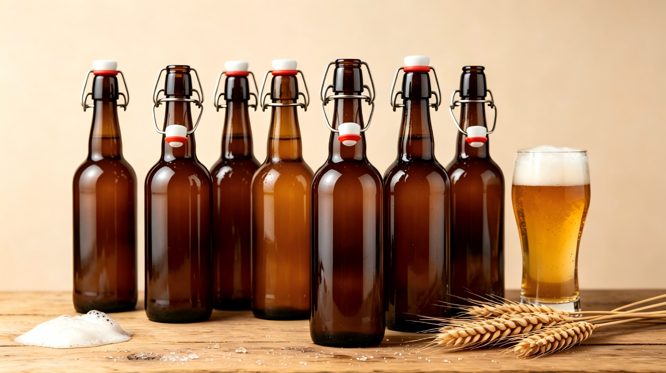 Swing Top 26mm Caliber Cap 304 Stainless Steel Bail FDA Approved Resealable Beverage Bottles