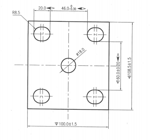 Крася подвес весны трейлера плиты болта весны лист u 60mm