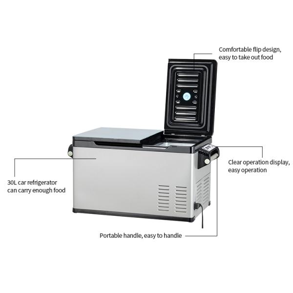 Двойной замораживатель холодильника тележки компрессора 30Litres DC температуры