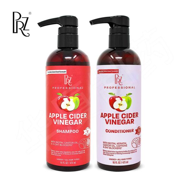 Apple Cider Vinegar Shampoo Conditioner Set For Clarifying Detox Biotin