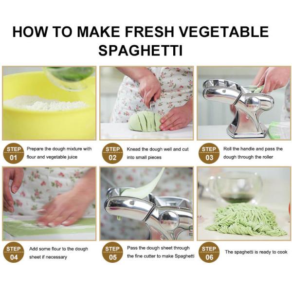 Detachable Manual Pasta Maker 430 Stainless Steel Pasta Maker Streamline